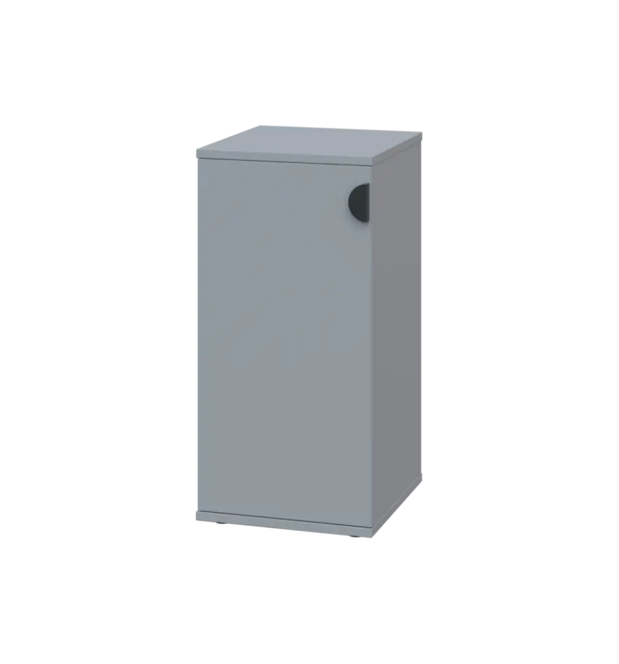 TN 2 - 3D kancelářská skříň, 1-dveřová, levá, 750x360x400, šedá